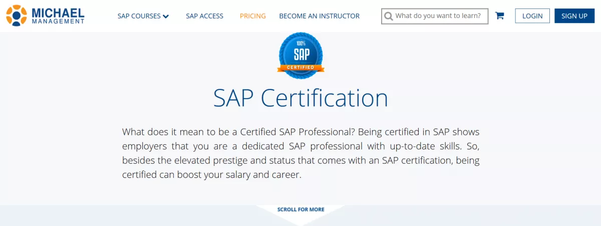 Corsi di SAP con certificazione